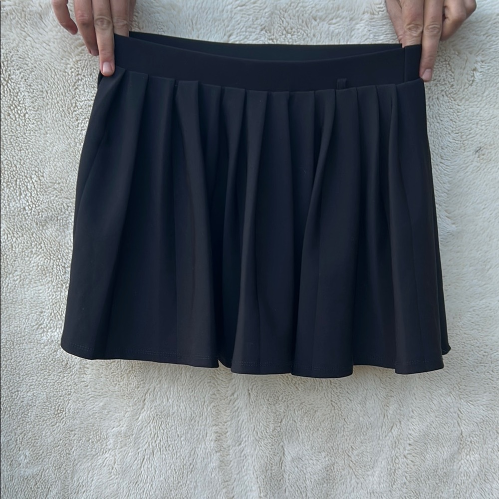 Black Pleated Skirt